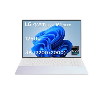PC Portable LG Gram 16Z90RS-AD77 16" Intel Evo Core i7 32 Go RAM 1 To SSD Blanc Irisé - 1