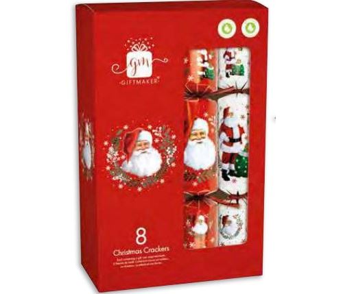 Boîte de 8 Crackers Traditionnel Santa Tom Smith