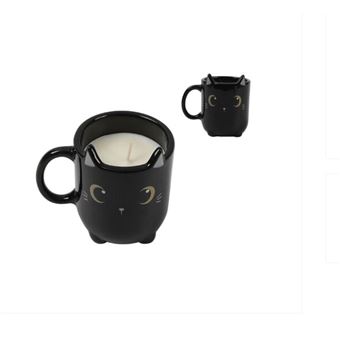 Tasse avec bougie Itotal Chat Noir