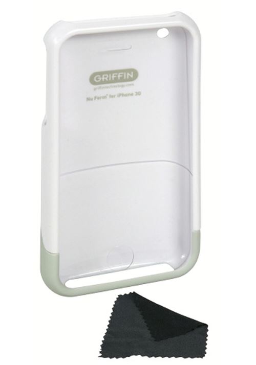 Griffin Nu Form - Étui rigide pour téléphone portable - polycarbonate - blanc - pour Apple iPhone 3G