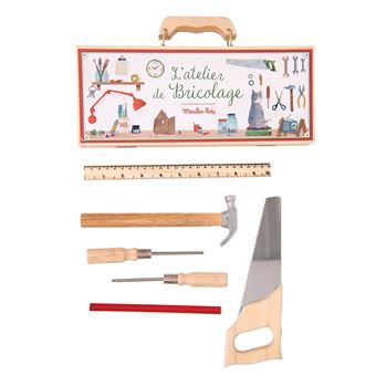 Petite valise bricolage Moulin Roty Jouets d'hier 6 outils