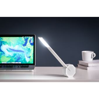 Lampe de bureau Gingko Octogone Blanc