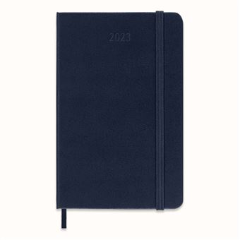 Agenda scolaire Moleskine 2022 2023 Journalier format de poche Rigide Bleu Saphir