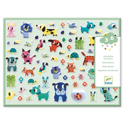 Djeco Puffy volumestickers Mijn kleine vriendjes