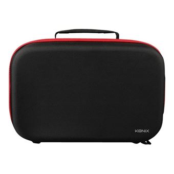Grand sac de transport Konix Noir et Rouge pour Nintendo Switch