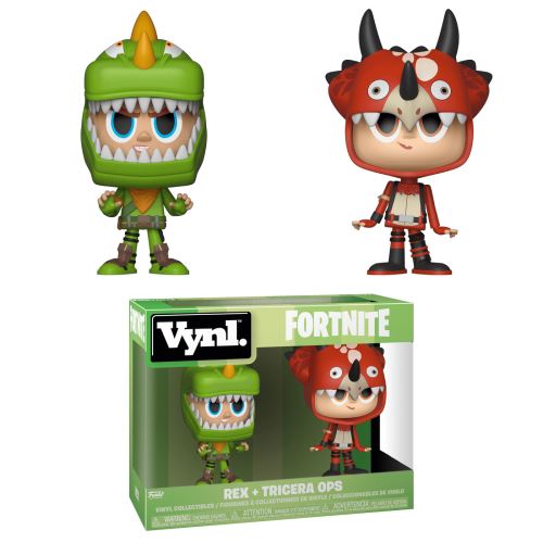 Figurine Funko Pop Vinyl Fortnite Cuddle Rex et Tricera Ops État correct - Funko reconditionné disponible sur Fnac