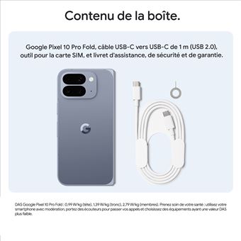 Google Pixel 10 Pro Fold 5G Dual SIM 256 GB Sterling Grau
