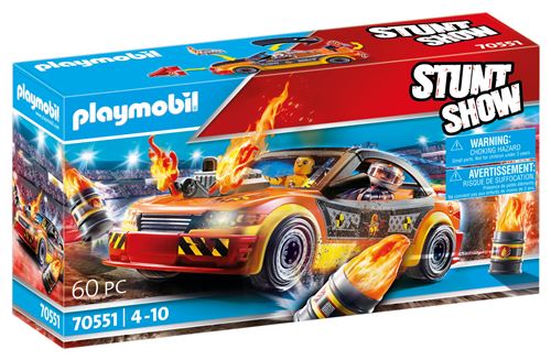 Playmobil Stuntshow 70551 Stuntshow Voiture Crash Test Mannequin