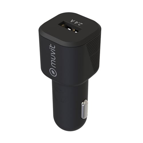 MUVIT FOR CHANGE CAR CHARGER 12W BK+USBC 1.2M
