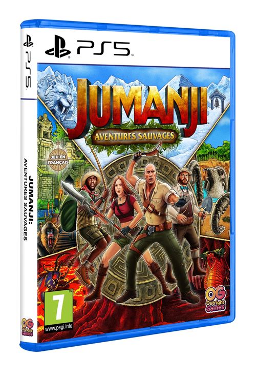 Pochette avant du jeu Jumanji: Aventures Sauvages PS5