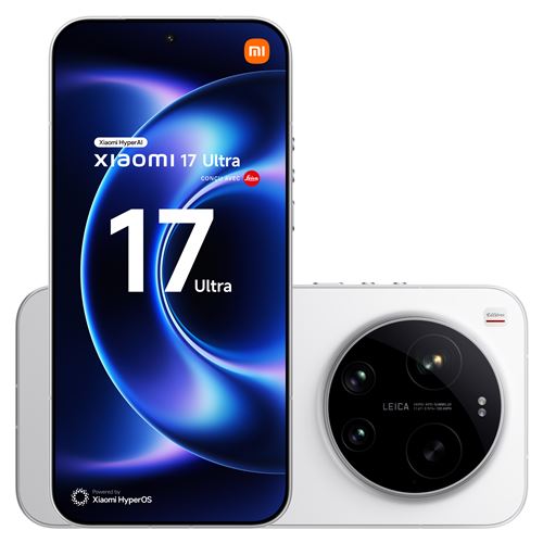 Smartphone Xiaomi 17 Ultra 6,9" 5G Double Nano SIM 512 Go Blanc conçu avec Leica