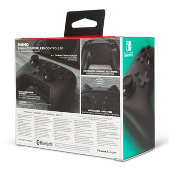 Manette sans fil améliorée PowerA pour Nintendo Switch Nano Noir