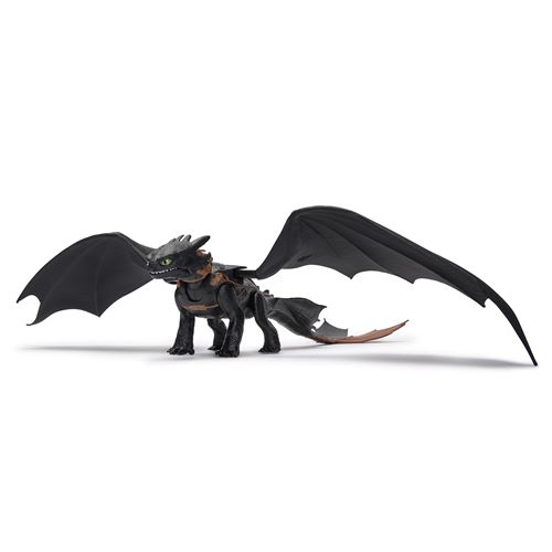 SPIN MASTER - Dreamworks Dragons - Figura Dragón Desdentao Electrónico con Ataque de Plasma de Cómo Entrenar a tu Dragón, Alas de 63 cm, Luces y Sonidos - 6072541 - Juguetes Niños 4 Años + - Regalo