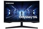 Samsung Odyssey G5 C27G55TQBU - G55T Series - écran LED - incurvé - 27" - 2560 x 1440 WQHD @ 144 Hz - VA - 300 cd/m² - 2500:1 - HDR10 - 1 ms - HDMI, DisplayPort - noir