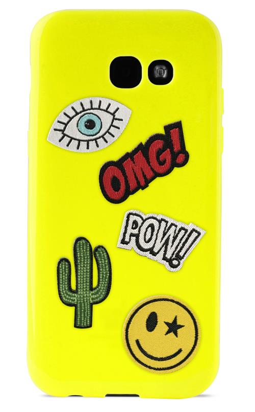 Coque semi-rigide Puro Patch Mania Verte pour Samsung Galaxy A5 2017