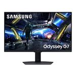 Samsung Odyssey G7 S27DG702EU - G70D Series - écran LED - Intelligent - jeux - 27" - 3840 x 2160 4K UHD (2160p) @ 144 Hz - Fast IPS - 350 cd/m² - 1000:1 - DisplayHDR 400 - 1 ms - 2xHDMI, DisplayPort - haut-parleurs - noir