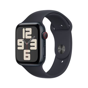 Apple Watch SE GPS + Cellular, boîtier en Aluminium Minuit de 44 mm avec bracelet sport Minuit S/M