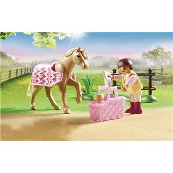 Playmobil Country 70521 Cavalière avec poney beige - Playmobil - Achat &  prix