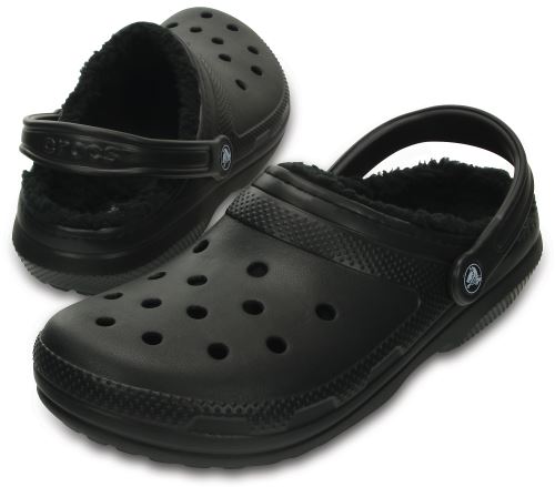 Sabots Crocs Classic Fuzz Lined Clog Noirs Taille 45-46