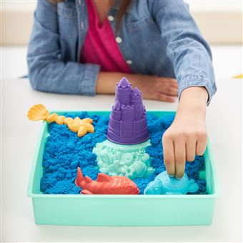 Pâte à modeler Kinetic Sand Coffret Château-Bac à Sable Modèle aléatoire