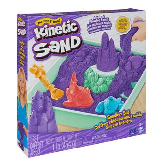 Pâte à modeler Kinetic Sand Coffret Château-Bac à Sable Modèle aléatoire