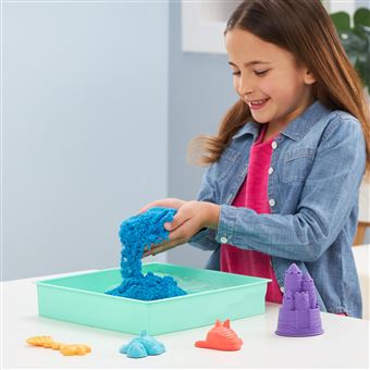 Pâte à modeler Kinetic Sand Coffret Château-Bac à Sable Modèle aléatoire