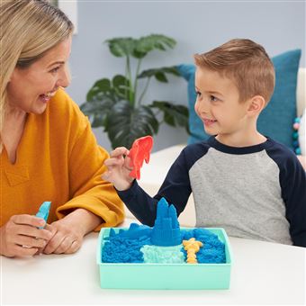Pâte à modeler Kinetic Sand Coffret Château-Bac à Sable Modèle aléatoire