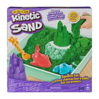 Pâte à modeler Kinetic Sand Coffret Château-Bac à Sable Modèle aléatoire