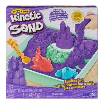 Pâte à modeler Kinetic Sand Coffret Château-Bac à Sable Modèle aléatoire