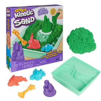 Pâte à modeler Kinetic Sand Coffret Château-Bac à Sable Modèle aléatoire