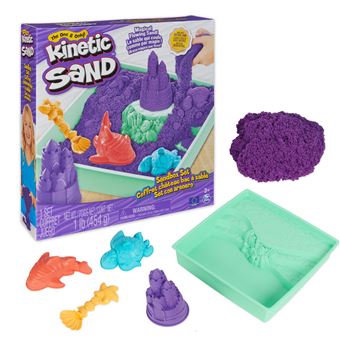 Pâte à modeler Kinetic Sand Coffret Château-Bac à Sable Modèle aléatoire