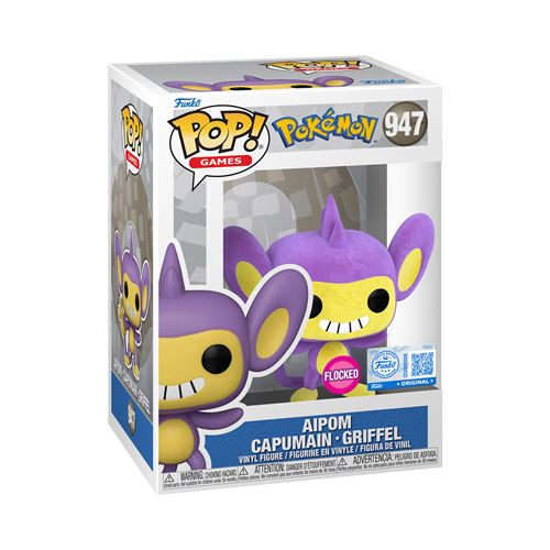 Figurine Funko Pop Games Pokémon Aipom Capumain Griffel - vue 1