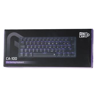 Clavier sans fil gaming mécanique Azerty Onlan CA-100 TKL Noir