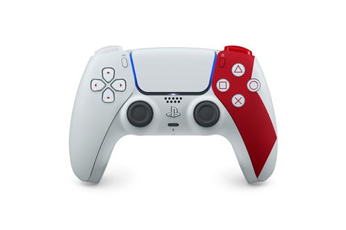 Manette sans fil Sony DualSense® Edition limitée 20e anniversaire de God of War™ Blanc et Rouge pour PS5 PC Mac et Mobile