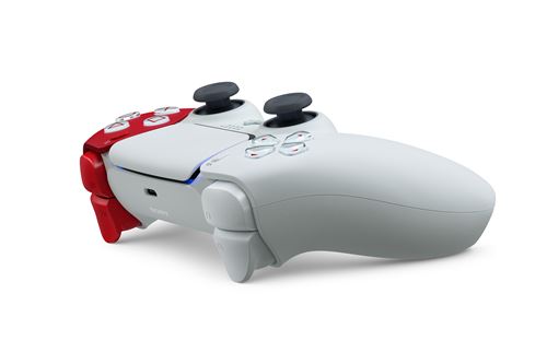 Kit Boutons Custom PS5 – Blanc Et Rouge Brillant – Pour Manette DualSense