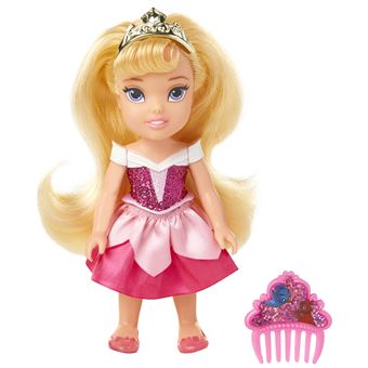 Poupée Disney Princesses avec Paillettes et Peigne 15 cm Modèle aléatoire