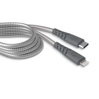 Câble renforcé Force Power USB Type C vers Lightning MFI 2 m Gris