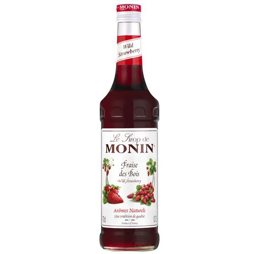 Sirop Monin saveur Fraise des Bois 70 cl Rouge