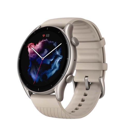 Amazfit GTR 3 - Smart watch met riem - silicone - moonlight gray - afmeting pols: 155-218 mm - display 1.39 - Bluetooth - 32 g