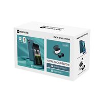 Pack Smartphone Motorola Moto G06 Power 6.88" Double nano SIM 256 Go Bleu + Ecouteurs Motorola Buds 2 Carbon Blanc et Noir