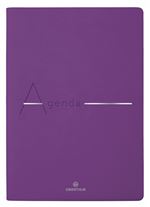 Agenda scolaire semainier Oberthur A5 S/D Bora 16 Violet Texture