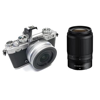 Appareil photo hybride Nikon Z FC + Z DX 16-50mm f/3.5-6.3 Vintage Silver + Z DX 50-250mm f/4.5-6.3 VR Noir - 1