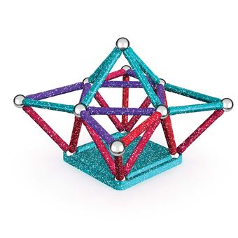 Jeu de construction magnétique Geomag Ecofriendly 60 pièces Glitter