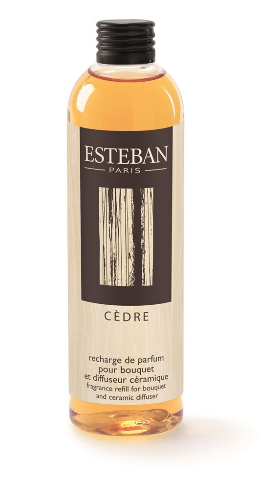 Concentré de parfum Cèdre au naturel 15ml, recharge parfum Estéban