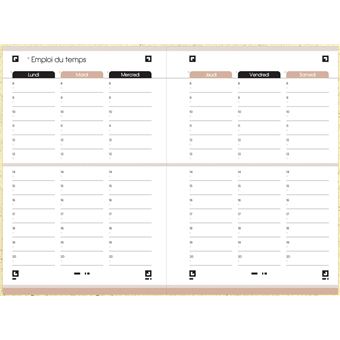 Agenda scolaire Oxford 2022 2023 1 jour par page Green 12 x 18 cm Modèle aléatoire