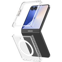 Coque magnétique renforcée avec paillettes Duo Transparent pour Samsung Galaxy Z Flip 7