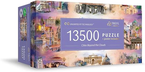 Puzzle 13500 pièces Trefl Villes au-delà des nuages