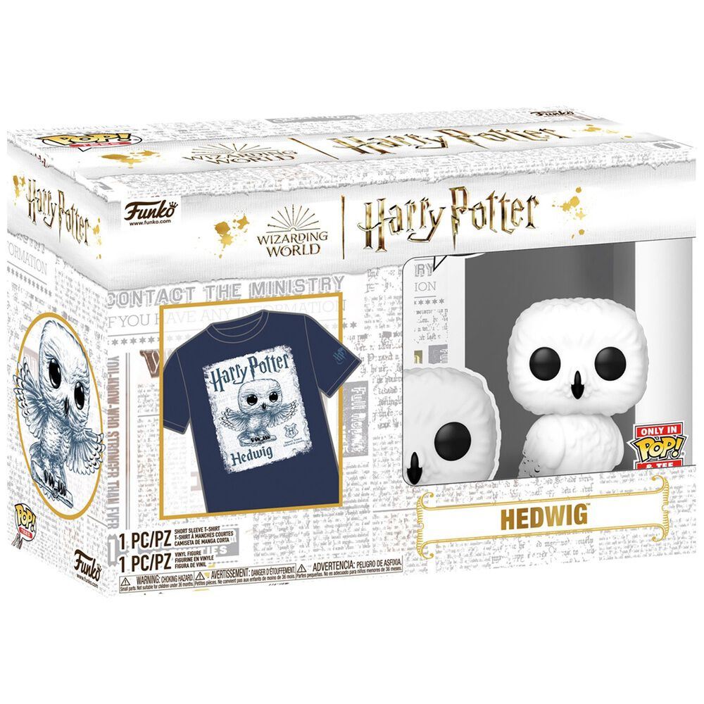 Figurine Funko Pop and Tee Harry Potter Hedwig S - Figurine de