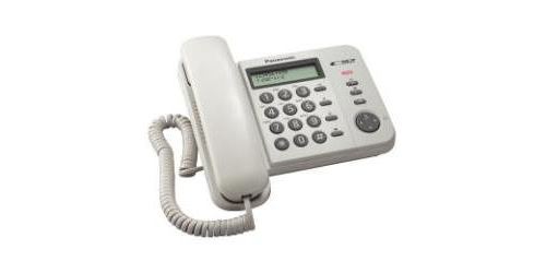 Panasonic KX-TS560EX1W - Téléphone filaire avec ID d appelant