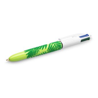 Stylo à bille Bic Velvet 4 couleurs Blanc